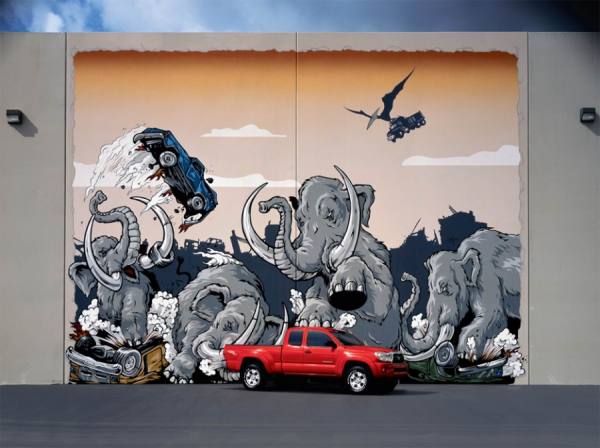 Photograph Kevin Necessary Toyota Murals on One Eyeland